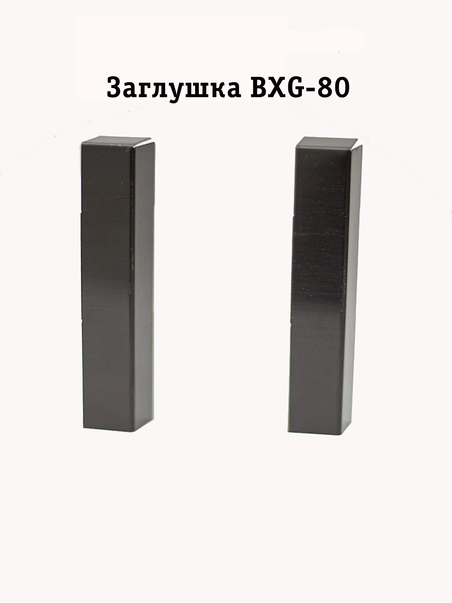 Заглушка из нержавеющей стали для напольного плинтуса BXG-80-2500, Черный браш, 2 шт Купить оптом Заглушка из нержавеющей стали для напольного плинтуса BXG-80-2500, Черный браш, 2 шт