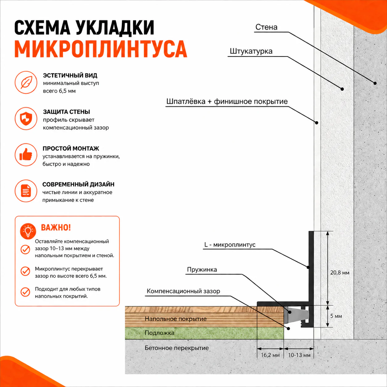 Микроплинтус для пола алюминиевый 25 х 16 х 2700 мм, узкий металлический плинтус, профиль для пола, Шампань матовый, 1 шт Купить оптом Микроплинтус для пола алюминиевый 25 х 16 х 2700 мм, узкий металлический плинтус, профиль для пола, Шампань матовый, 1 шт — изображение 4