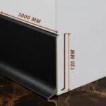 Плинтус напольный L -образный, высота 120 мм, длина 300 см, Черный муар, 1 шт