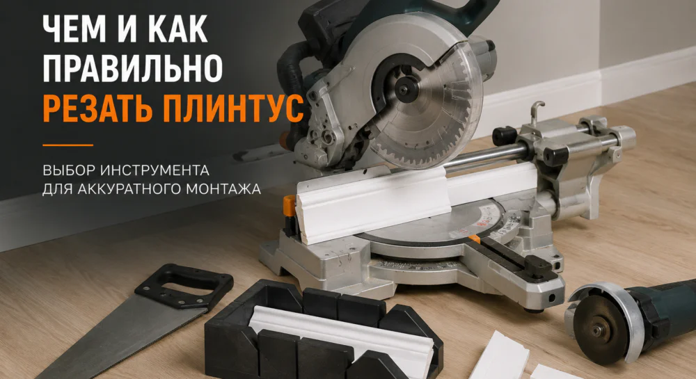 Как резать напольный плинтус для аккуратного монтажа