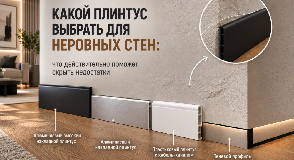 плинтус для неровных стен